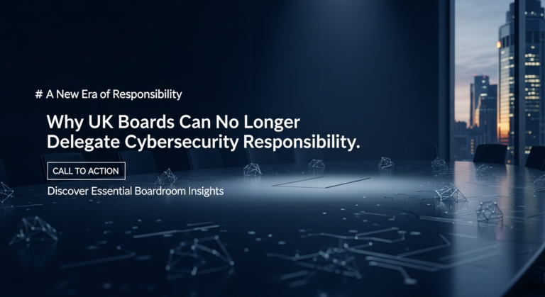 Why UK Boards Can No Longer Delegate Cybersecurity Responsibility