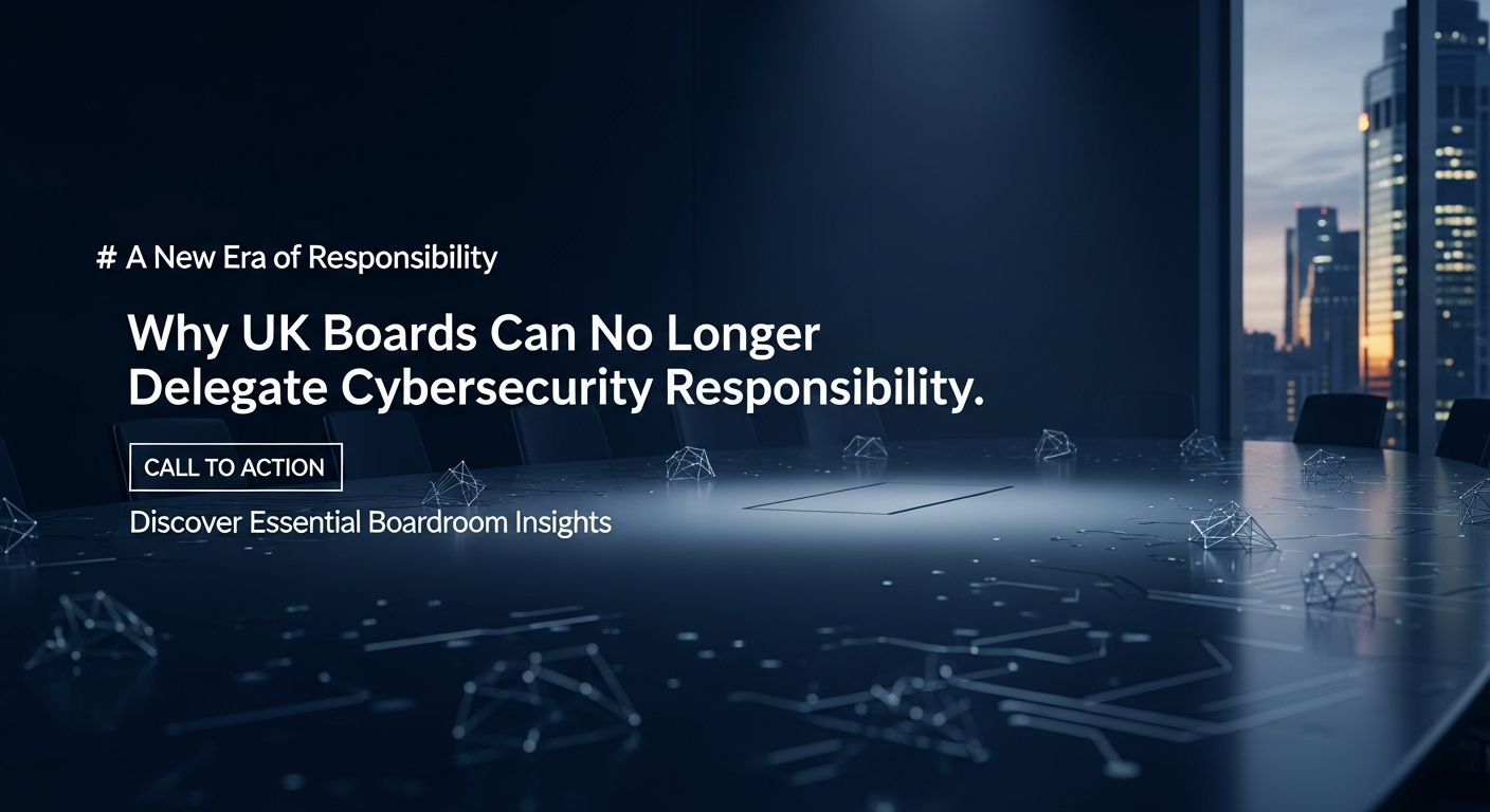 Why UK Boards Can No Longer Delegate Cybersecurity Responsibility