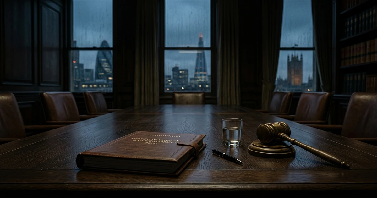 Director Personal Liability: A UK Board Checklist for 2026 | INFORMD Executive Briefing
